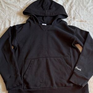 Wonder Nation Stay Fresh Black Pullover Hoodie Boys Size Large